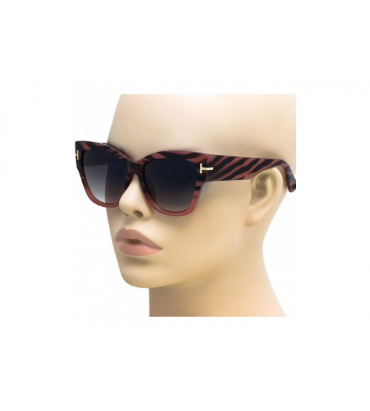 Oversized Cat Eye Anoushka Oversized Womens Sunglasses Retro Vintage Thick Frame - Havana - CQ17AZW2TRZ $20.82