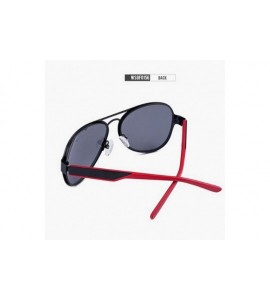 Aviator Fashion Trend Sunglasses- Unisex Polarized Glasses Vintage Full Frame Sunglasses - C - C118ROZNC7O $93.12