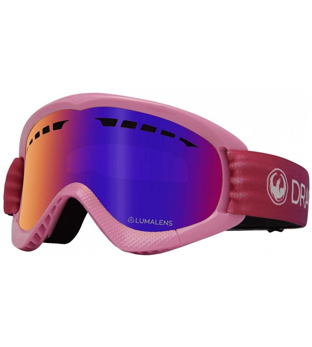 Goggle DXS Ski Goggles - Red/Rainbow - CH18U0ZZHMX $78.64