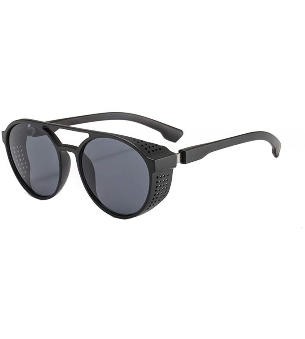 Oval Oval Sunglasses Sunglasses Men And Women Fashion Sunglasses - Gray - CP18UMO363X $17.32