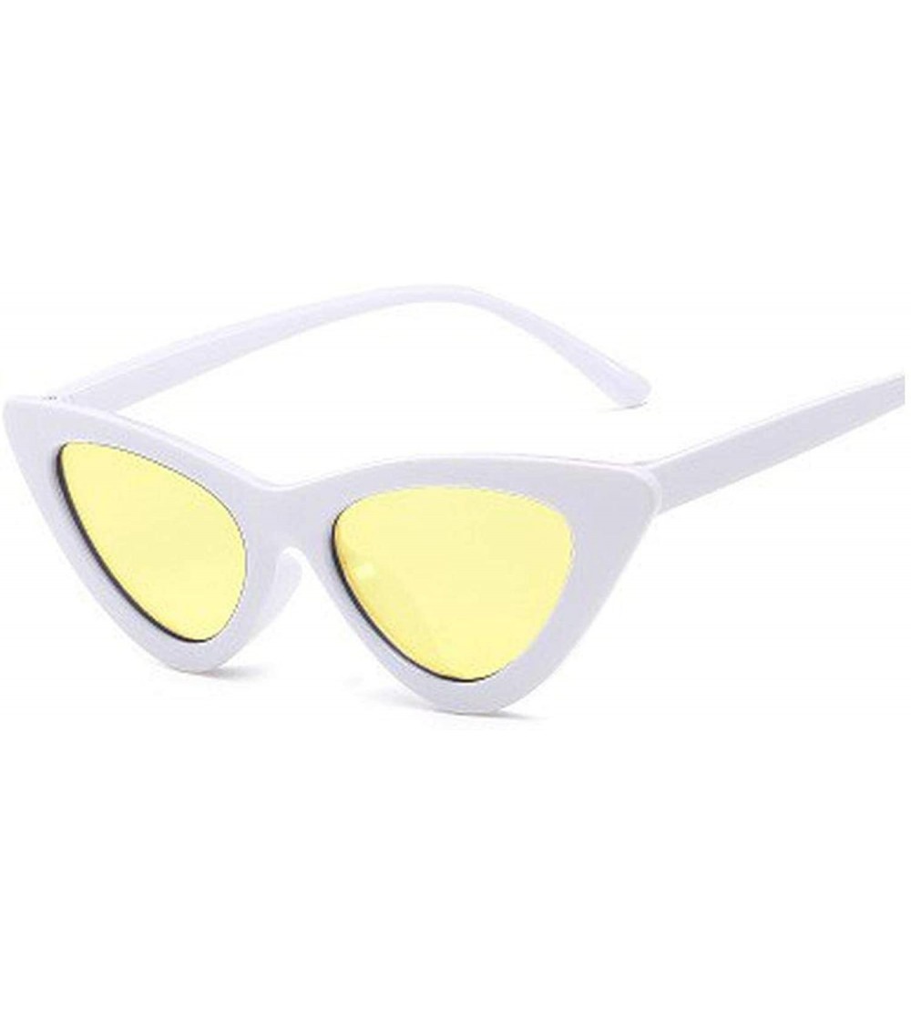 Goggle Retro Cat Eye Sunglasses Women Er Vintage Sun Glasses Eyewear Oculos De Sol Feminino CJ9788 - C12 - C7198AHQRE2 $55.59