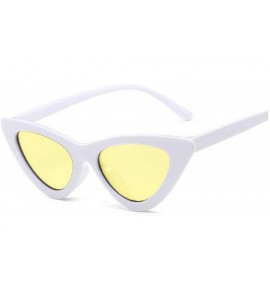 Goggle Retro Cat Eye Sunglasses Women Er Vintage Sun Glasses Eyewear Oculos De Sol Feminino CJ9788 - C12 - C7198AHQRE2 $55.59