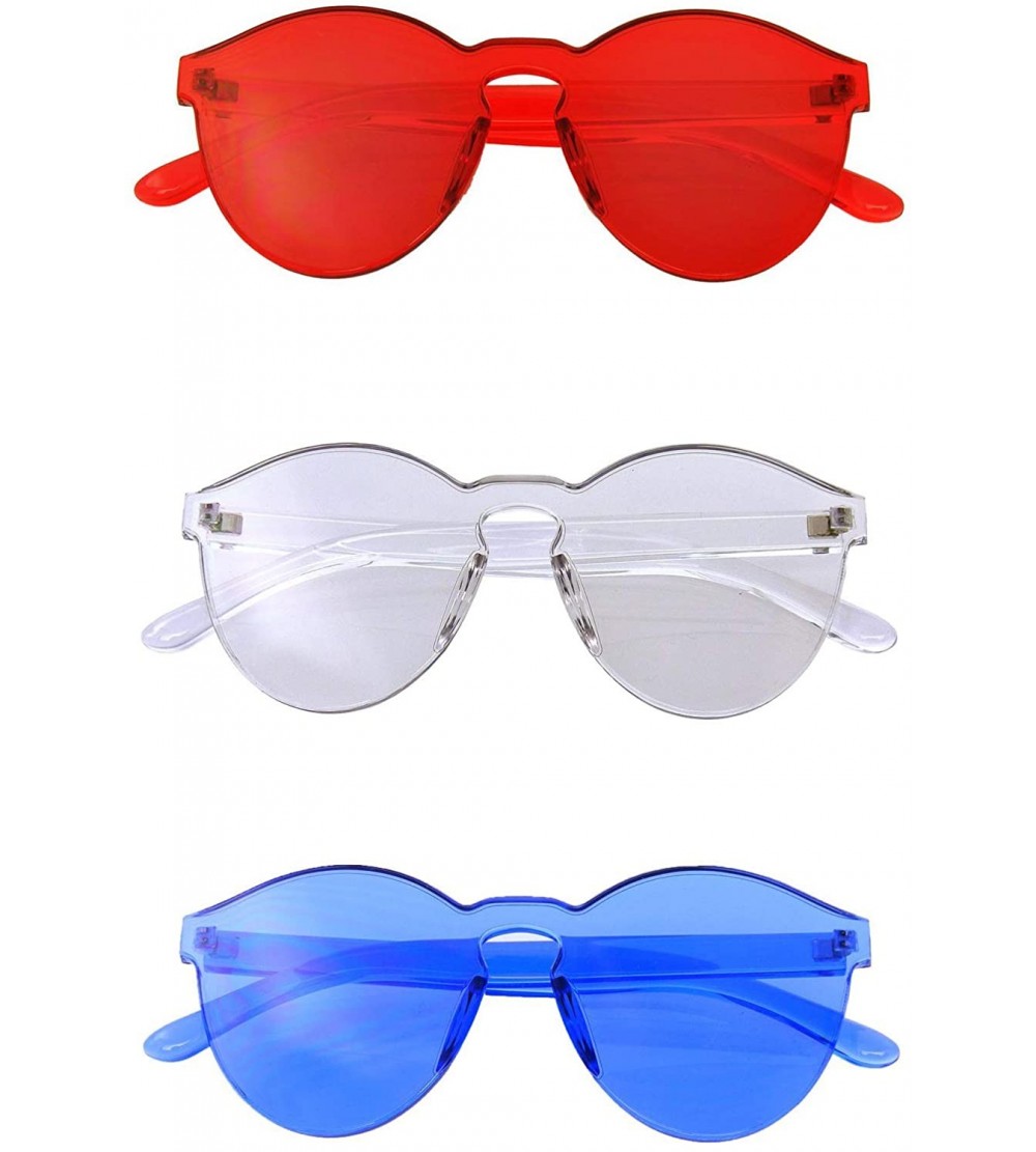 Rimless Bundle Of Sunglasses In Bundles 3 Pairs Of Rimless Mens Womens Sun Glasses EE03 - CW18NEMN0KD $41.57