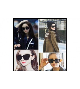 Aviator 2019 New Fashion New Sunglasses Women Brand Designer Big Frame C5 - C5 - CY18YZW9QHU $17.75