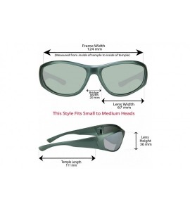 Wrap Bifocal Sunglasses Mirror Mens Wraparound Nearly Invisible Reader Line - Carbonate Gray - CY1936GY774 $21.75