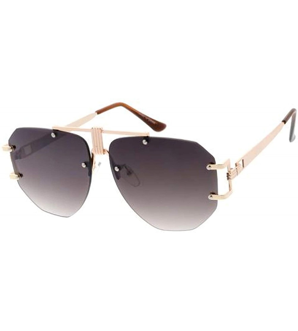 Aviator Flat Top Sophisticated Candy Lens Fashion Aviator Sunglasses - Black - CF18USAE6S6 $22.91