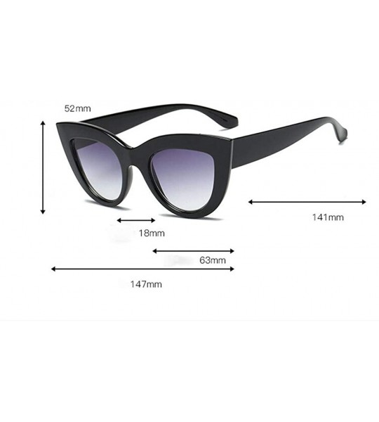 Oversized Fashion Sunglasses Vintage Classic Eyeglasses - F - CQ18YL2T43Q $13.99