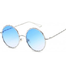 Aviator Fashion Round Sunglasses Women Spiral Pattern Metal Sun Glasses Women Eyewear 3 - 7 - CJ18YZWWO6W $17.33