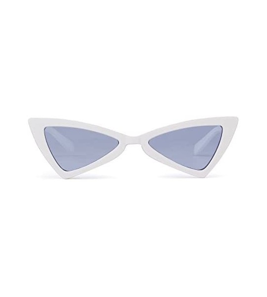 Square Cat eye Sunglasses for Women Men High Pointed Triangle Glasses - Purple - C218COZWD7D $17.61