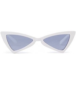 Square Cat eye Sunglasses for Women Men High Pointed Triangle Glasses - Purple - C218COZWD7D $17.61