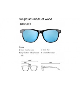 Wayfarer Polarized Sunglasses Driving protection - Light Blue - C219COEMXO8 $32.27