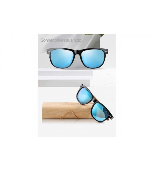 Wayfarer Polarized Sunglasses Driving protection - Light Blue - C219COEMXO8 $32.27