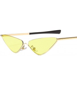 Rimless Fashion Cat Eye Sunglasses Women Mirror Triangle Sun Glasses Female Lens Shades Ladies Eyewear UV400 - C21 - C8198ZWI...