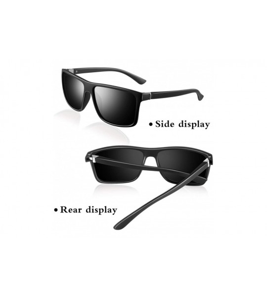 Round Polarized Sunglasses for Men 100% UV protection Driving Fishing Anti Glare Retro TR90 Frame Shade Glasses. - CS18UC7R4I...