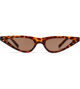 Cat Eye Retro Cat Eye Sunglasses Small Shade Women Eyewear B2290 - 2 Leopard - C7180HW3HN5 $18.66