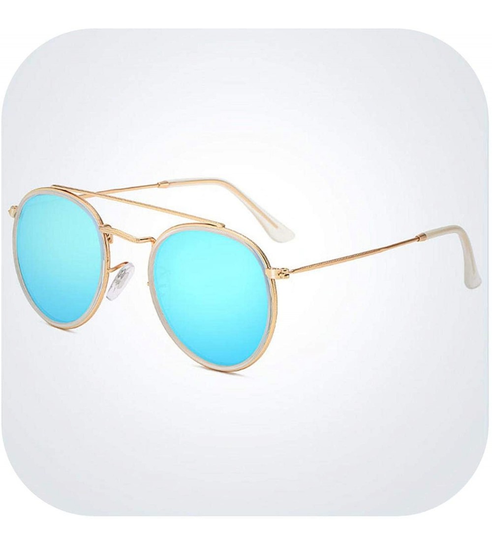 Round Classic Round Polarized Sunglasses Men Metal Driving Sun Glasses Women UV400 Shades Sunglass Oculos De Sol - 5 - C1197Y...