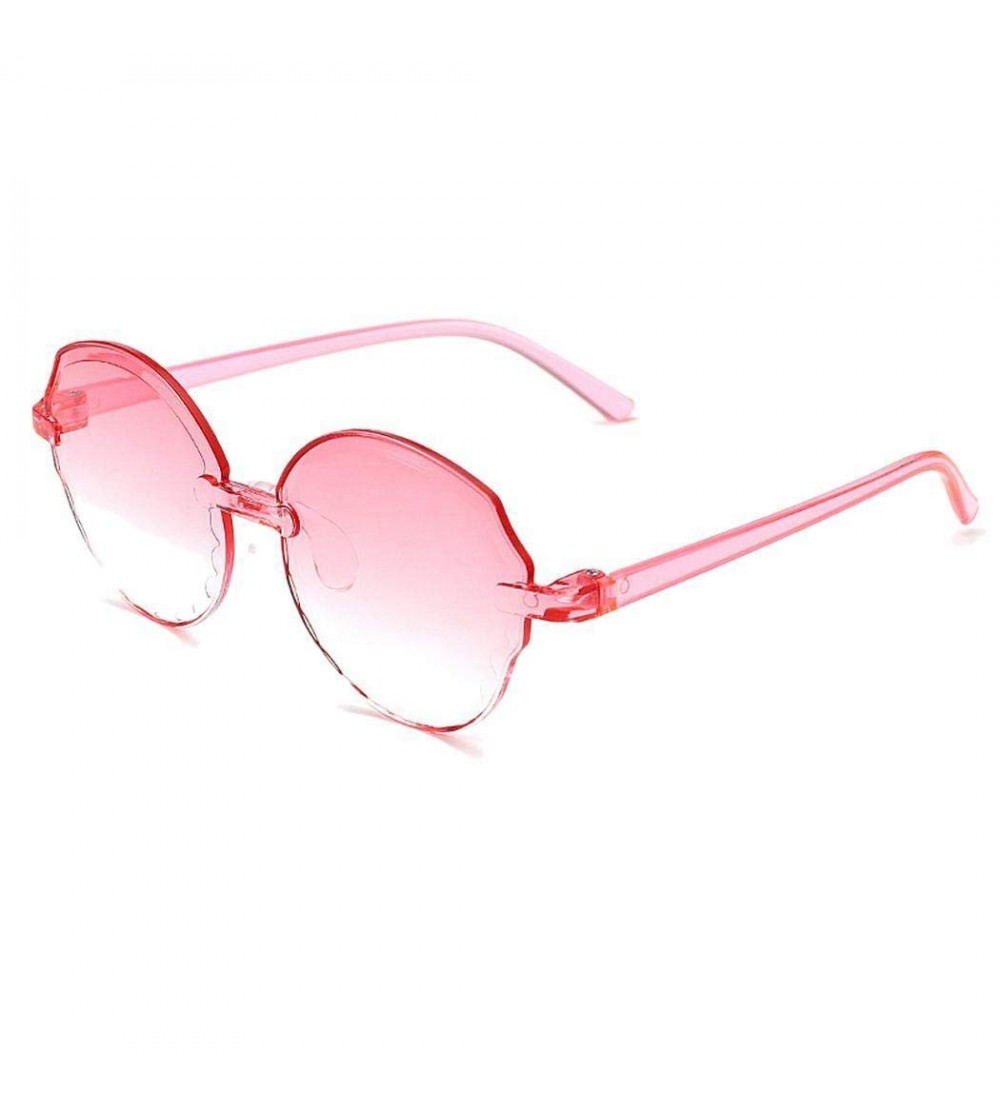 Rimless New Sunglasses Transparent Gradient Sunglasses Multicolor Party Favors Big Rimless Sunglasses INS HOT - Type 5 - CW19...