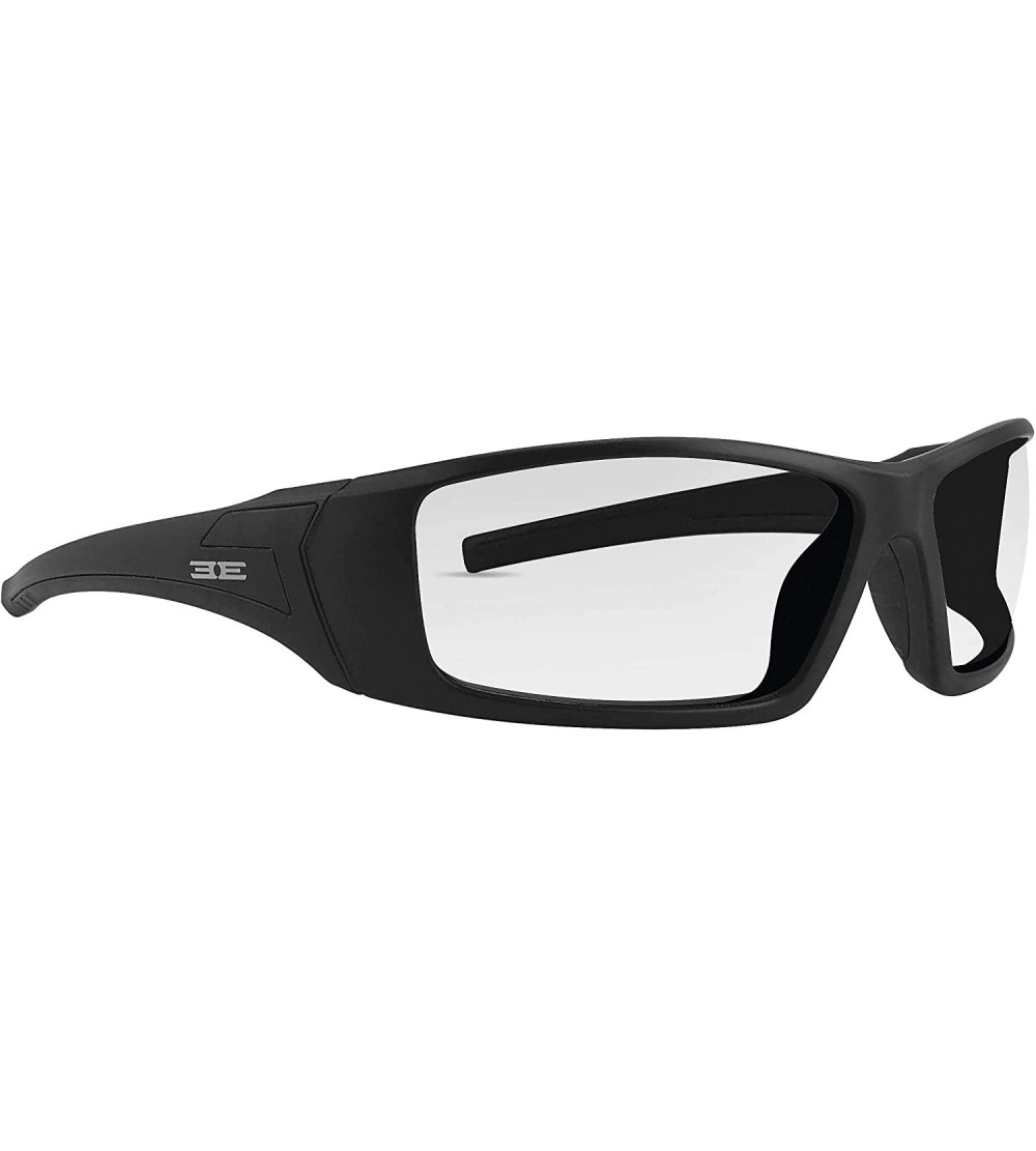 Sport 3 Sporty Black Full Frame Sunglasses - Black/Clear Lens - CF18QS9KWE2 $40.07