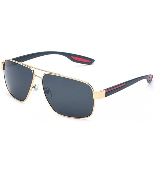 Aviator Classic Polarized Men's Sunglasses- Vintage Framed Sunglasses Men's Sunglasses - C - CL18SL5ECG8 $81.83