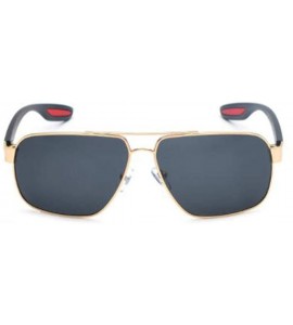 Aviator Classic Polarized Men's Sunglasses- Vintage Framed Sunglasses Men's Sunglasses - C - CL18SL5ECG8 $81.83