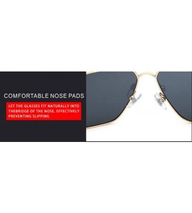 Aviator Classic Polarized Men's Sunglasses- Vintage Framed Sunglasses Men's Sunglasses - C - CL18SL5ECG8 $81.83