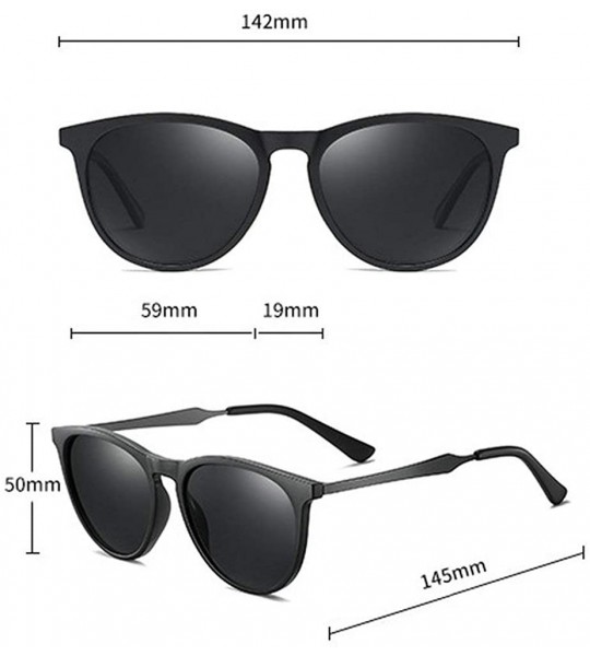 Round 2020 New Women's TR Myopia Polarized Sunglasses Metal Round Frame Men's Outdoor Driving Sunglasses - C81945WKYSZ $33.86