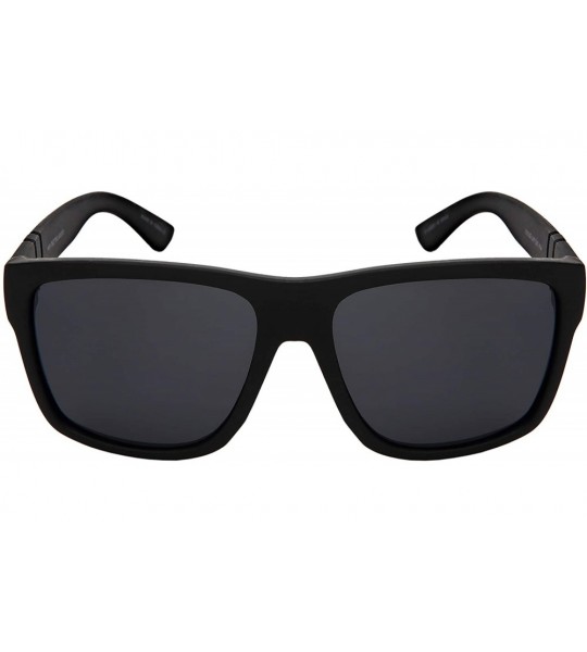 Square Men Retro 80s Square Sunglasses w/Polarized Driving Lens 1419-P - CY18O7Q2QMG $20.45