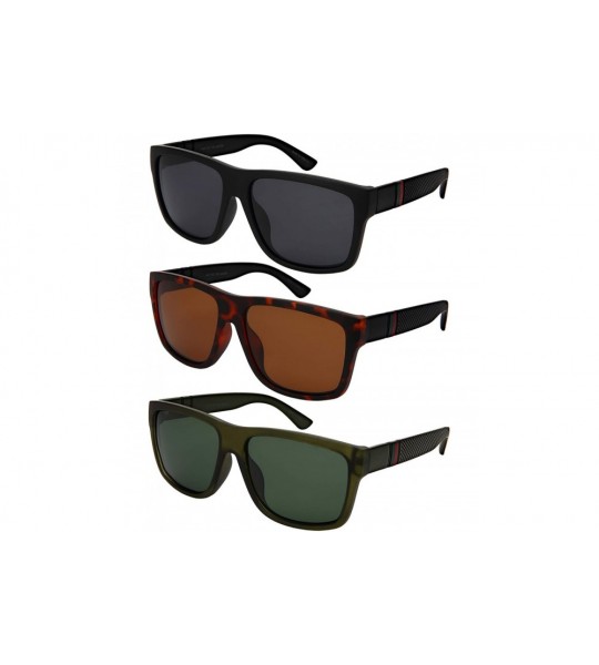 Square Men Retro 80s Square Sunglasses w/Polarized Driving Lens 1419-P - CY18O7Q2QMG $20.45