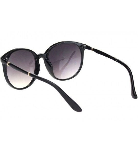 Butterfly Womens 90s Round Butterfly Plastic Gradient Lens Sunglasses - Black Gradient Black - CC18NUQQQTO $23.23