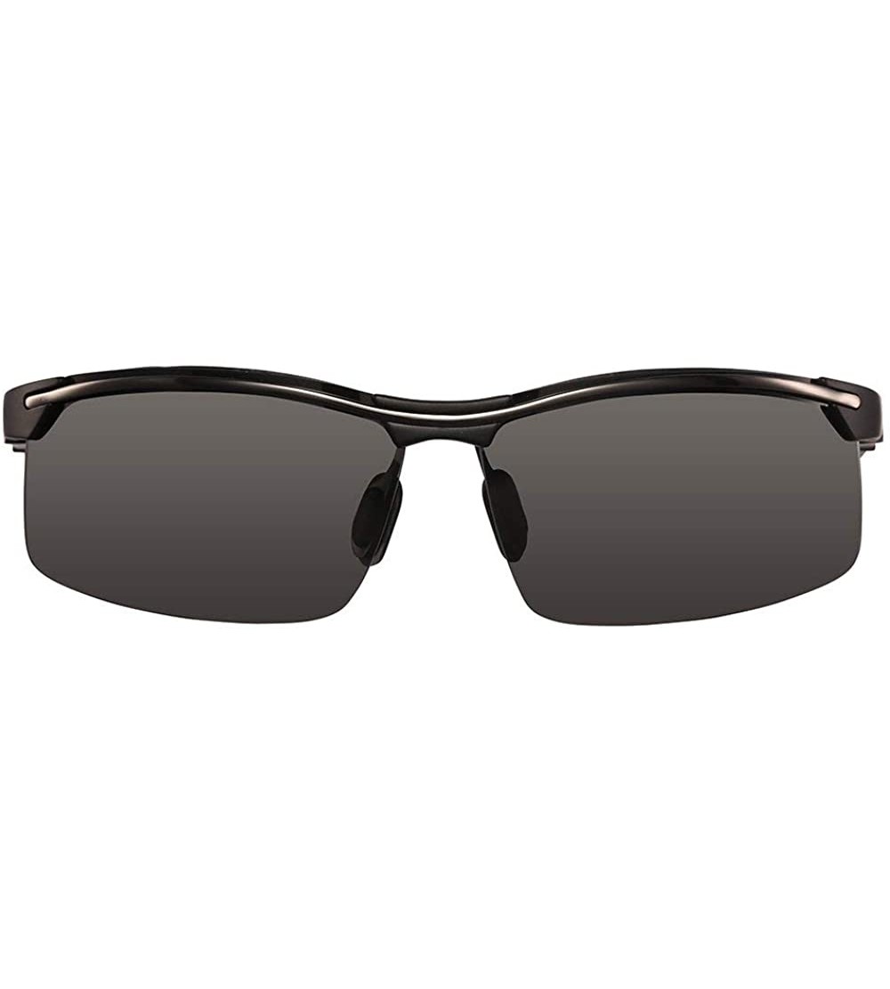 Oval Unisex Polarized Sunglasses UV400 Protection Designer Sun Glasses for Man/Women - Gray-4 - CG18DZWOSZ2 $17.18
