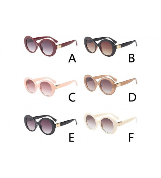 Rectangular Fashion Vintage Oval Shape Sunglasses-Retro Eyewear Fashion Ladies Man - F - CE18Q53ZWGA $18.35