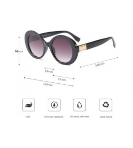 Rectangular Fashion Vintage Oval Shape Sunglasses-Retro Eyewear Fashion Ladies Man - F - CE18Q53ZWGA $18.35