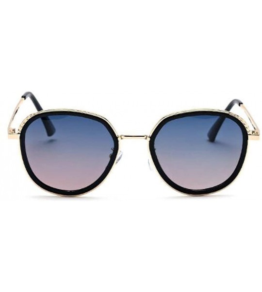 Aviator 2019 new metal sunglasses- women's fashion sunglasses - B - CL18SLT34KW $79.72