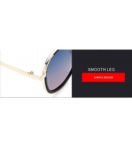 Aviator 2019 new metal sunglasses- women's fashion sunglasses - B - CL18SLT34KW $79.72