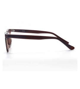 Cat Eye NEW STADNING 6027 square cat eye women's Sunglasses for women - Brown - C81999RGXHM $33.39