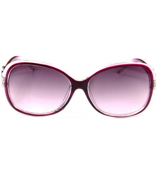 Oversized 2019 Oversized Gradient Ladies Sunglasses Women Brand Designer Classic Sun Glasses Vintage - Tea - CZ18W78IO6O $19.20