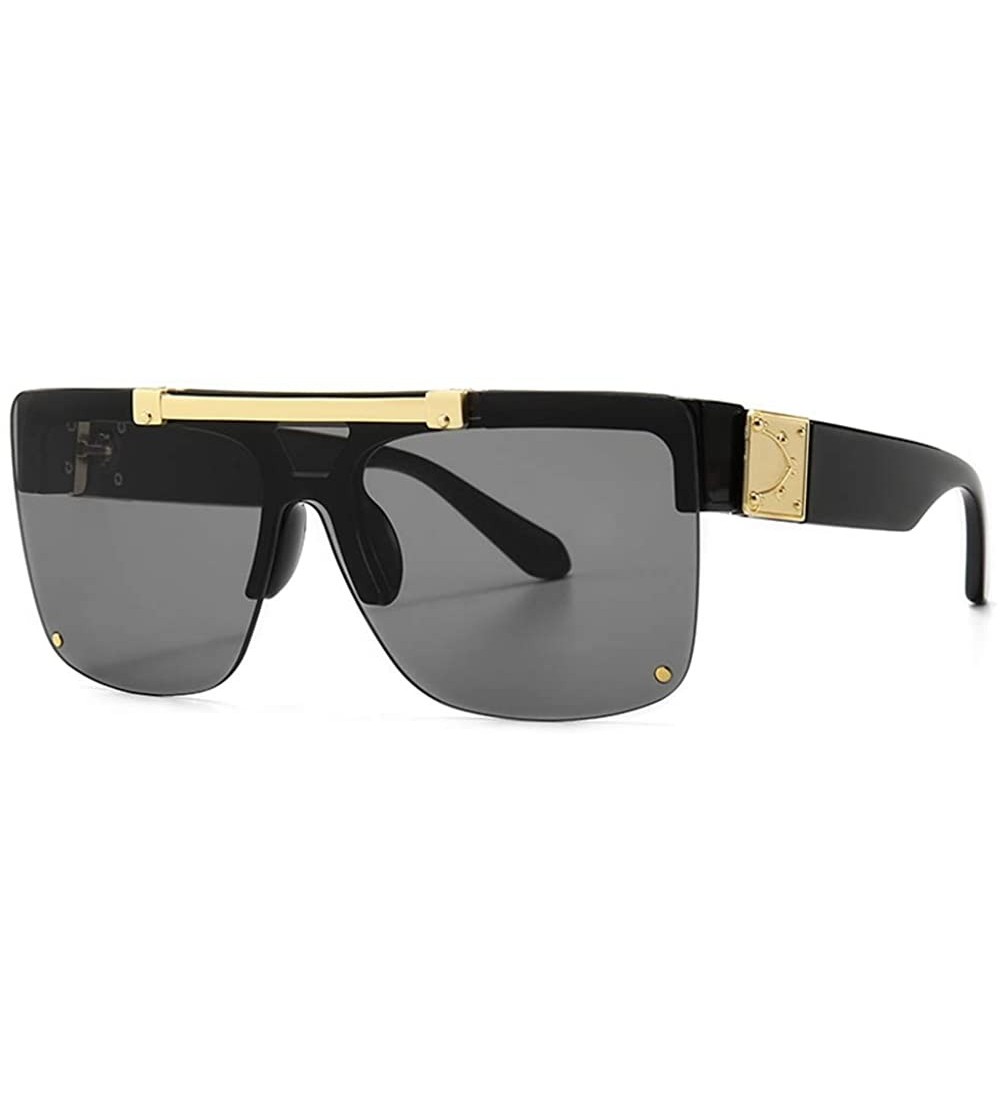 Square Sunglasses Designer Vintage Glasses - C5194X7OZ52 $25.67