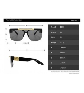 Square Sunglasses Designer Vintage Glasses - C5194X7OZ52 $25.67