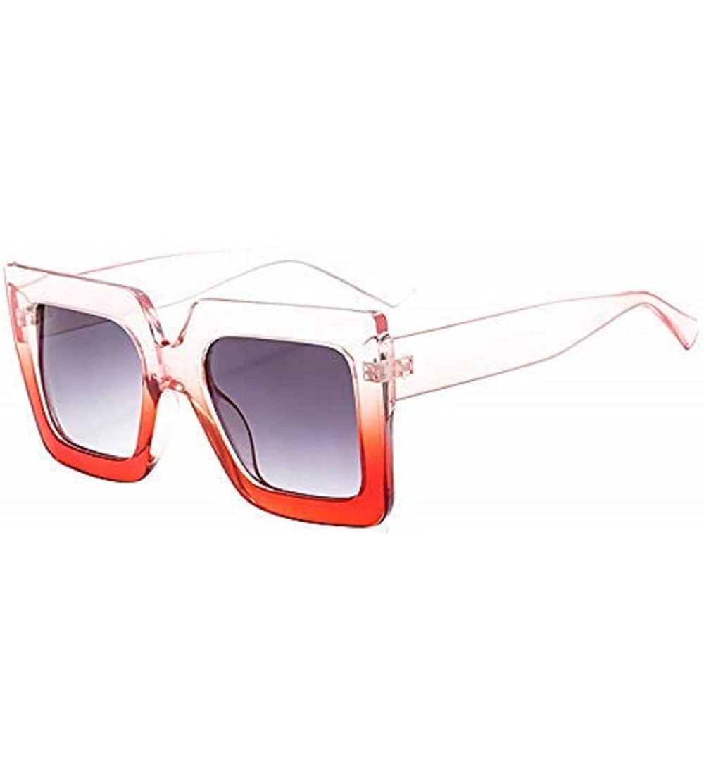 Oval Oversized Fashion Sunglasses for Women Designer Style - B - CC195WOHOZS $16.66
