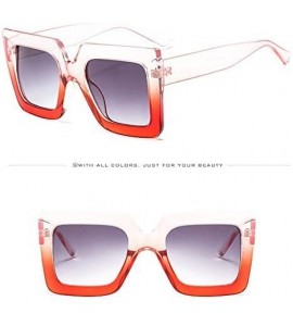 Oval Oversized Fashion Sunglasses for Women Designer Style - B - CC195WOHOZS $16.66