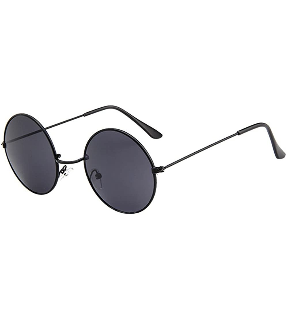 Sport Unisex Fashion Sport Outdoor Sunglasses Women Men Vintage Retro Glasses Driving Round Frame Eyewear - H - CM18UQ43AQT $...
