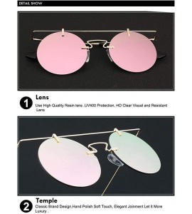 Round Men Women Vintage Round Brow Sunglasses Colored Metal Frame Tinted Lens Shades - Silver-smoke - C818IGUUU3U $20.73