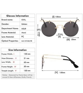 Round Men Women Vintage Round Brow Sunglasses Colored Metal Frame Tinted Lens Shades - Silver-smoke - C818IGUUU3U $20.73