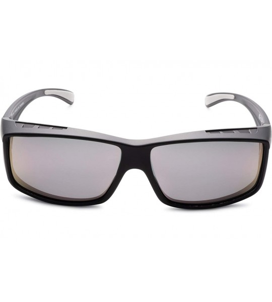 Square Sunglasses Over Glasses for Women and Men Polarized 100% UV Protection - Charcoal - CI18EWAIQSH $30.49