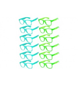 Sport Women's Men's Sunglasses Retro Clear Lens - Retro_clear_12_p_turq_green - CT18734XU28 $46.35