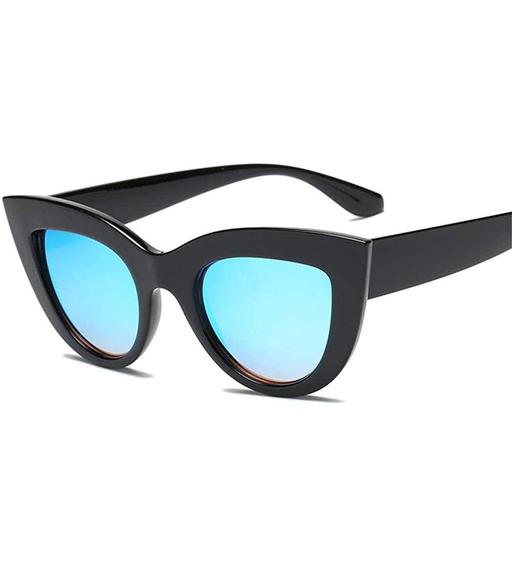 Cat Eye Retro Cat Eye Sunglasses Women Face-repair Wild Goggles Plastic Frame Sunglasses for Lady Gifts - C10 - CP18X9GTNG7 $...