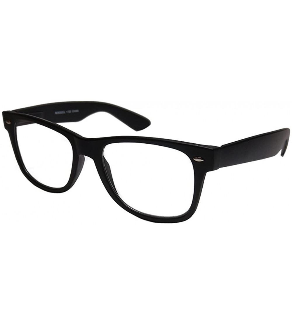 Rectangular Deluxe Spring Hinge Reading Glasses Classic style - Black - CP17YYOSE3Y $17.97