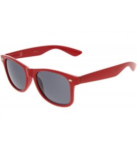 Wayfarer NEW Colorful Classic Candy Coated Retro Plastic Horn Rimmed Style Sunglasses (Red) - CN117Z4R8N3 $18.28