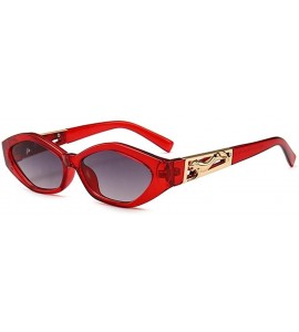 Cat Eye Vintage Cat Eye Sunglasses Women 2020 Brand Designer Modern Sun Glasses Female Black Red Frame UV400 - CS198OLKED0 $2...