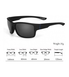 Rectangular Sports Sunglasses-Shatterproof Glasses For Men Cycling Running Driving Baseball - E - C5196YYK85O $17.19